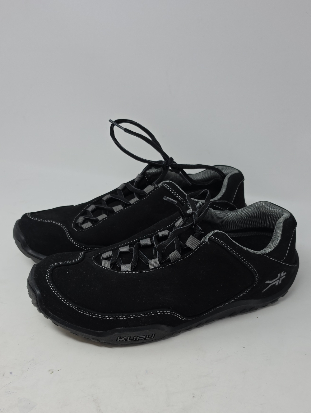 KURU Chicane Mens Hiking Shoes Smokestack Black Suede Outdoor Sneakers Size 8.5W